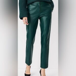 High Waist Faux Leather Pants - Ann Taylor size 2